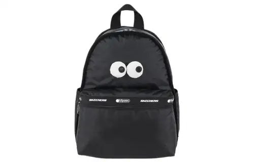 Skechers LeSportsac LePoesi, Collaboration Fabric Backpack Regular Unisex Carbon Black