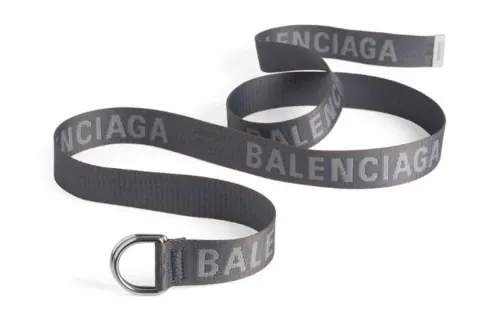 Balenciaga Polyester Belts Men's Blue Width 3.5cm