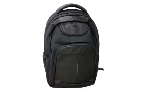 Anta Variety Training Collection Zip Closure Fabric Backpack Regular Unisex Basic Black