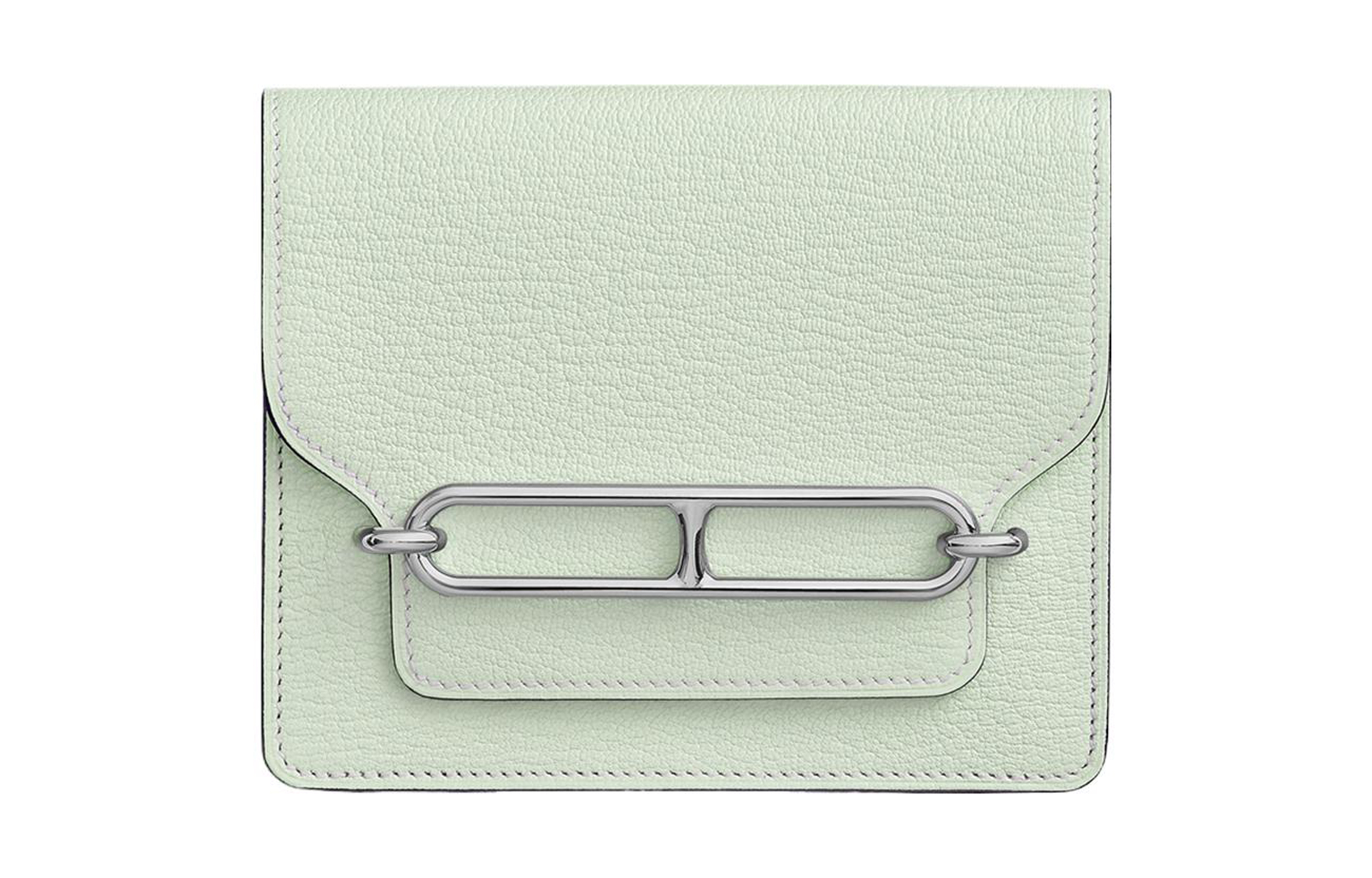 Женская сумка Hermes Roulis Slim Mysore 0S Vert Fizz (мятно-зеленая)