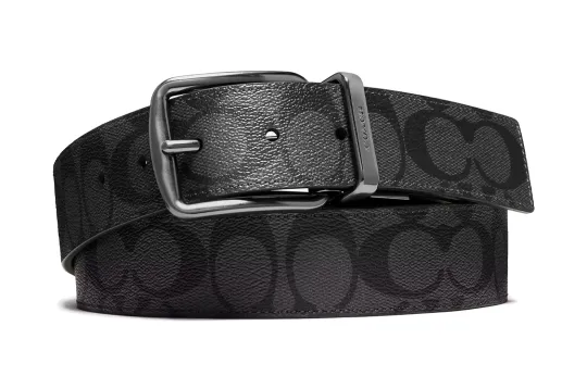 COACH Double-Sided Pin Buckle Belt Men's Black