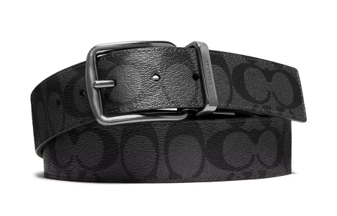 COACH Double-Sided Pin Buckle Belt Men's Black
