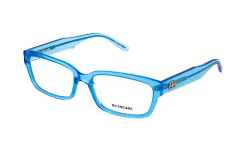 Balenciaga Square Eyeglass Frames Women's Blue