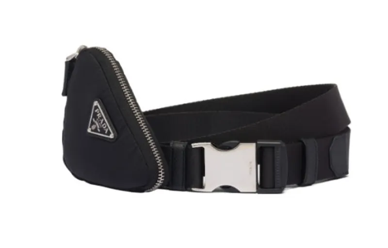 PRADA Belts Men's Black Width 3CM
