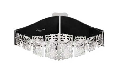 DIOR Belts Women's Silver Width 10CM