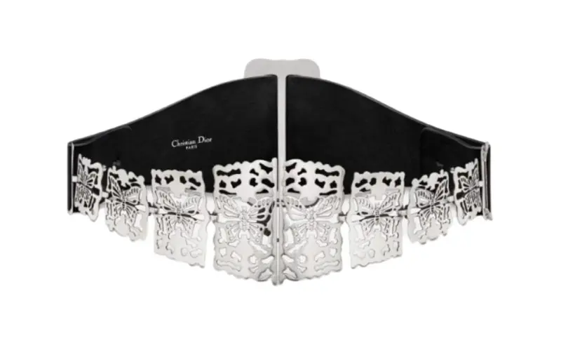 DIOR Belts Women's Silver Width 10CM