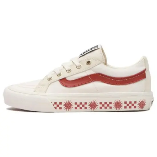 Vans SK8 Skateboarding Shoes Unisex Low-top White/Red