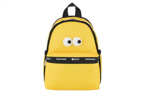 Skechers LeSportsac LePoesi, Collaboration Fabric Backpack Regular Unisex Corn Yellow