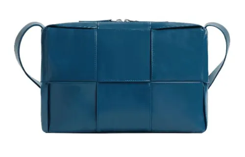 Bottega Veneta ARCO Cow Leather Crossbody Bag, Shoulder Bag Medium Men's Deep Sea Blue