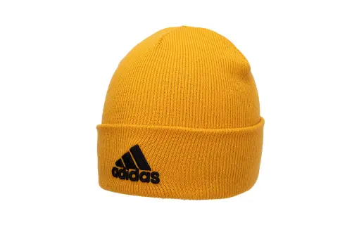 Adidas Brand Logo Acrylic Beanies Unisex Yellow