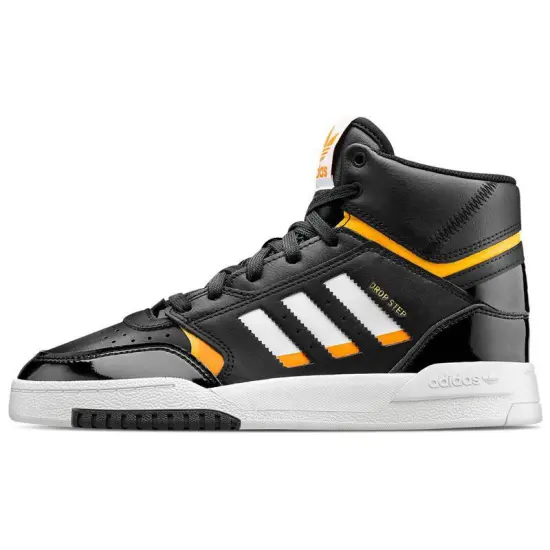 Adidas Originals Drop Step Skateboard Shoes Women's High-top Black/yellow