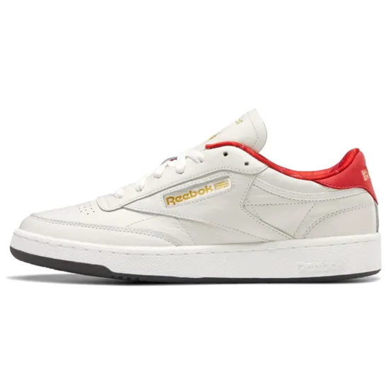 Reebok Club C Skateboarding Shoes Unisex Low-top White/Red