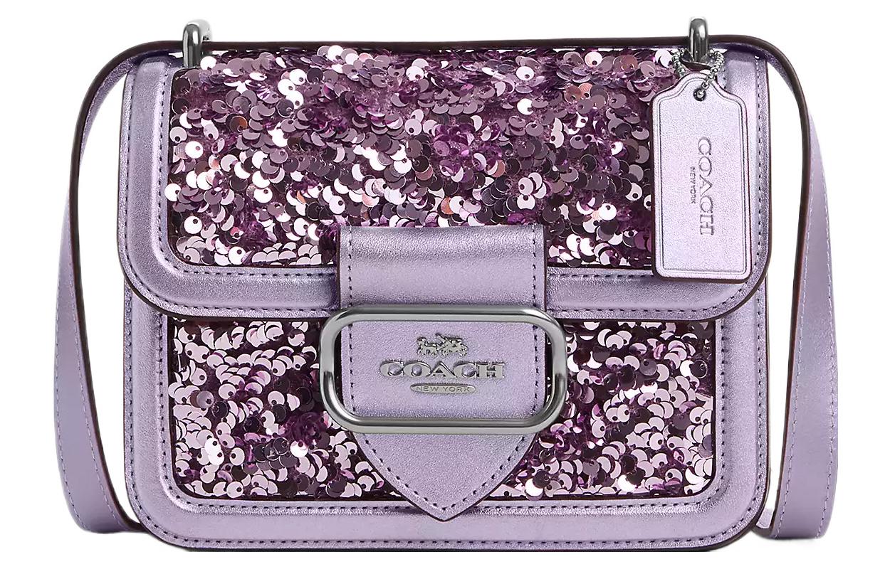 COACH Morgan Smooth Leather With Refined Calfskin Small Square Bag, Shoulder Bag, Crossbody Bag Small Women's