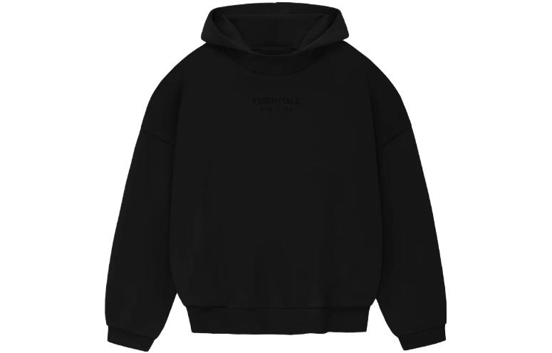 Fear of God Essentials FW23 Hoodie JET BLACK Poizon Shop