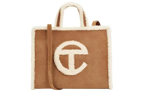 UGG Shearling Tote Bag, Shopping Bag, One Shoulder Handbag, Crossbody Bag Medium Women's Chestnut