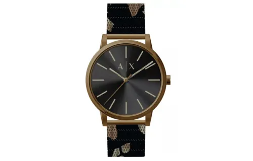 ARMANI EXCHANGE Wrist Watches Quartz Movement Stainless Steel Strap 42mm Black Dial Men's Watches