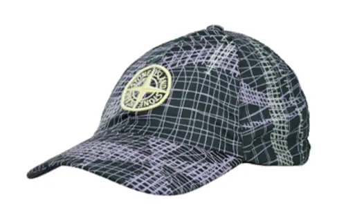 STONE ISLAND Cotton Baseball Caps Kids' Green