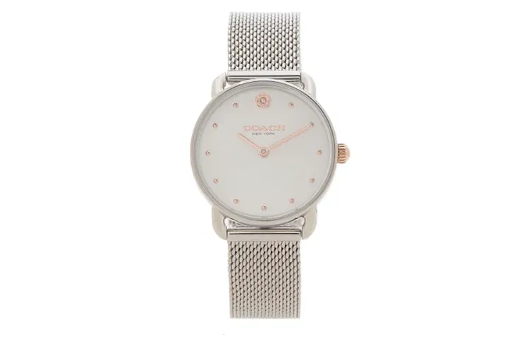 COACH Wrist Watches Quartz Movement Stainless Steel Strap 36mm White Dial Women's Watch