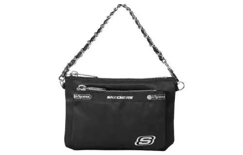 Skechers LeSportsac LePoesi, Collaboration Fabric Handbag, Shoulder Bag Unisex Dark Blue Black