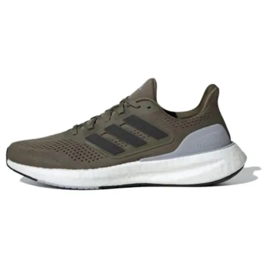 Adidas Pureboost 23 Olive Strata Core Black Halo Silver