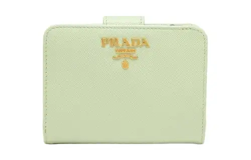 PRADA Saffiano Leather Wallet Women's Green