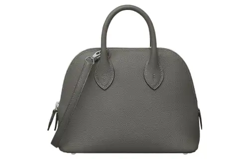 HERMES Bolide Evercolor Calfskin Bowling Bag, Handbag Mini Women's 0L Grismeyer Rain Cloud Gray
