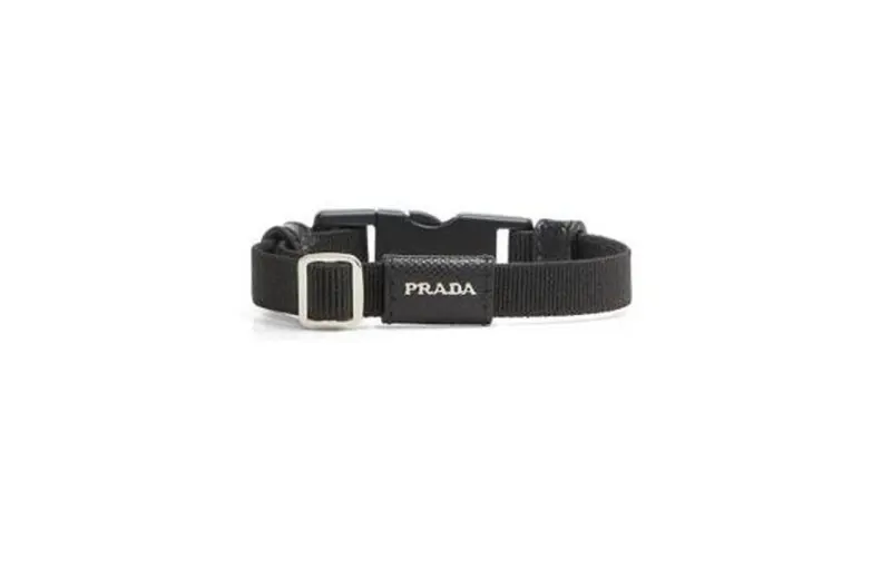PRADA Metal Wristband, Hand Jewelry Men's Black