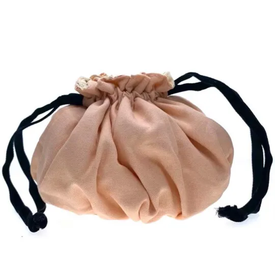 GUCCI Vintage Satin Drawstring Dreamy Makeup Bags Satin With A Silky Smooth Texture, Portable