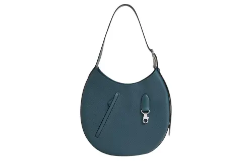 HERMES Arcon Maurice & Swift Calfskin Crescent Bag, Handbag, Shoulder Bag Women's Prussian Blue