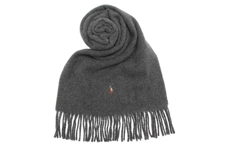 Polo Ralph Lauren Knit Scarves Unisex Gray