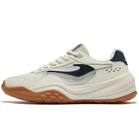 Erke Casual Shoes Men Low-Top Microcrystal White Strait Blue