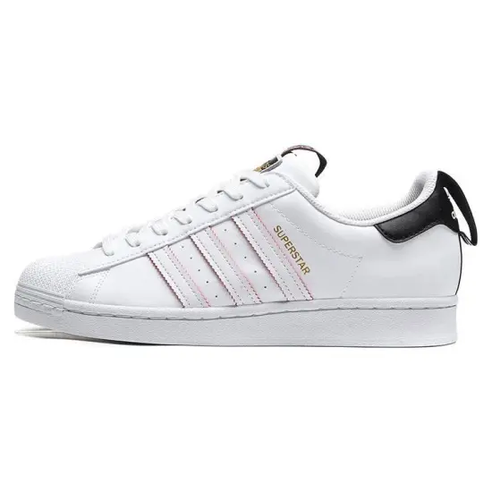 Adidas Originals Superstar Skateboard Shoes Unisex Low-top White/Red