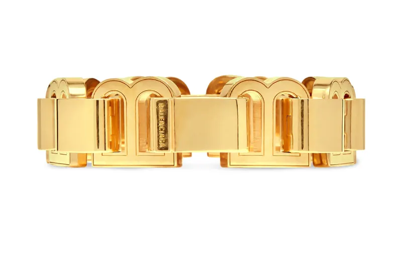 Balenciaga Brass Bracelets Women's Gold