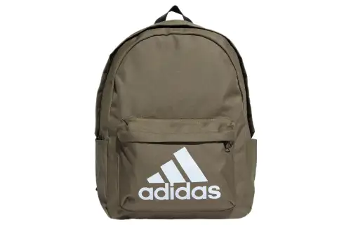 Adidas Recycled Polyester Backpack Unisex Strata Olive Green & White