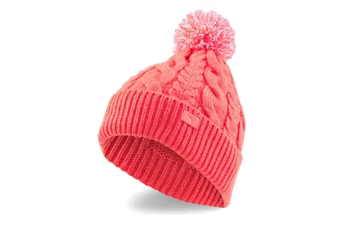 PUMA Acrylic, Yarn Beanies Women's Orange