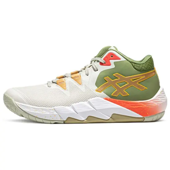 Asics Unpre Ars Basketball Shoes Unisex Low-top Beige/Green