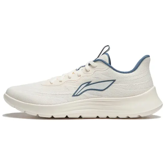 LiNing Feather Slip Resistant Casual Running Shoes Men's White