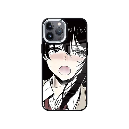 Apple, glass trend Japanese cute cartoon compatible phone case, material, iphone, 14, 14promax, 13/12/11