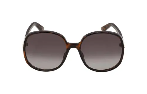 DIOR Plastic Round Sunglasses Women's Brown