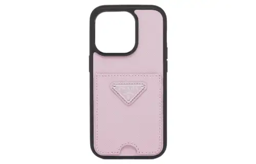 PRADA Leather IPhone 14 Pro Protective Case And Bag Merchandise Women's Pink