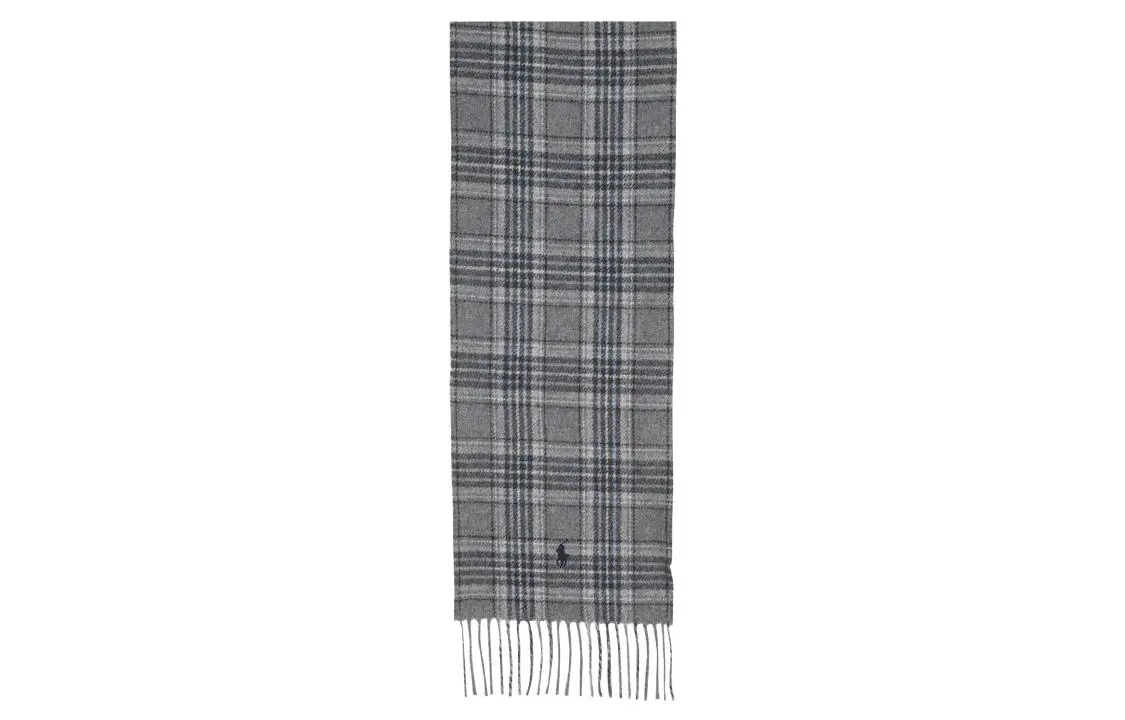 Polo Ralph Lauren Wool, Nylon Knit Scarves Men's Gray
