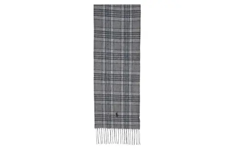 Polo Ralph Lauren Wool, Nylon Knit Scarves Men's Gray