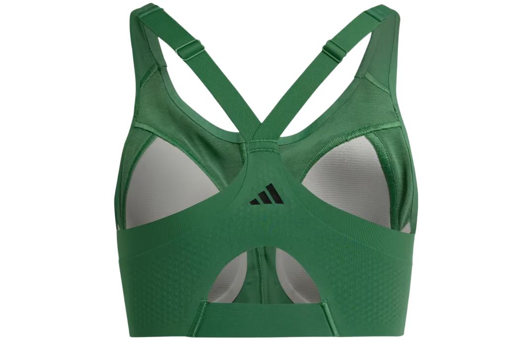 Adidas TLRD IMPACT LUXE HIGH SUPPORT ZIP BRA Sports Underwear Women’s Green
