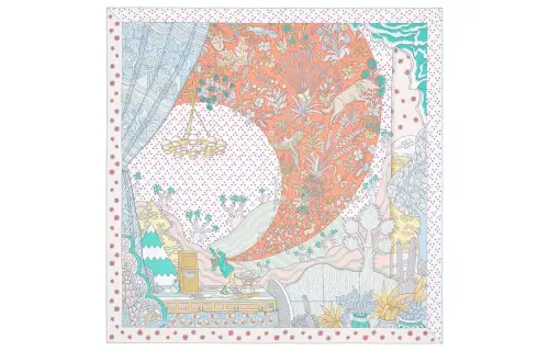 HERMES Le Premier Chant Scarves Women's