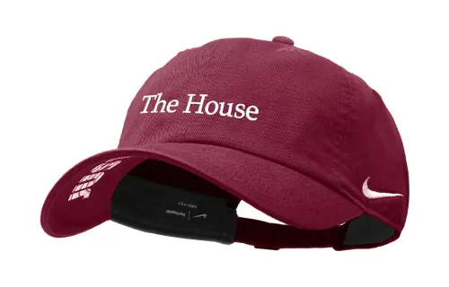 Nike Adjustable Cotton Baseball Caps Unisex Dark Red