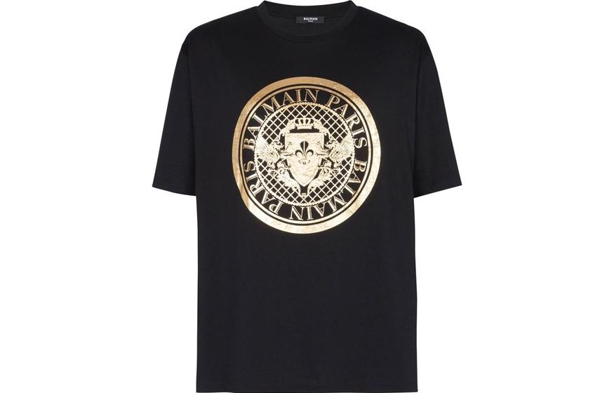 Мужская футболка BALMAIN BALMAIN SS23 T (черная)