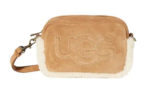 UGG Sheepskin Small Square Bag, Crossbody Bag, Shoulder Bag Small Women's Chestnut