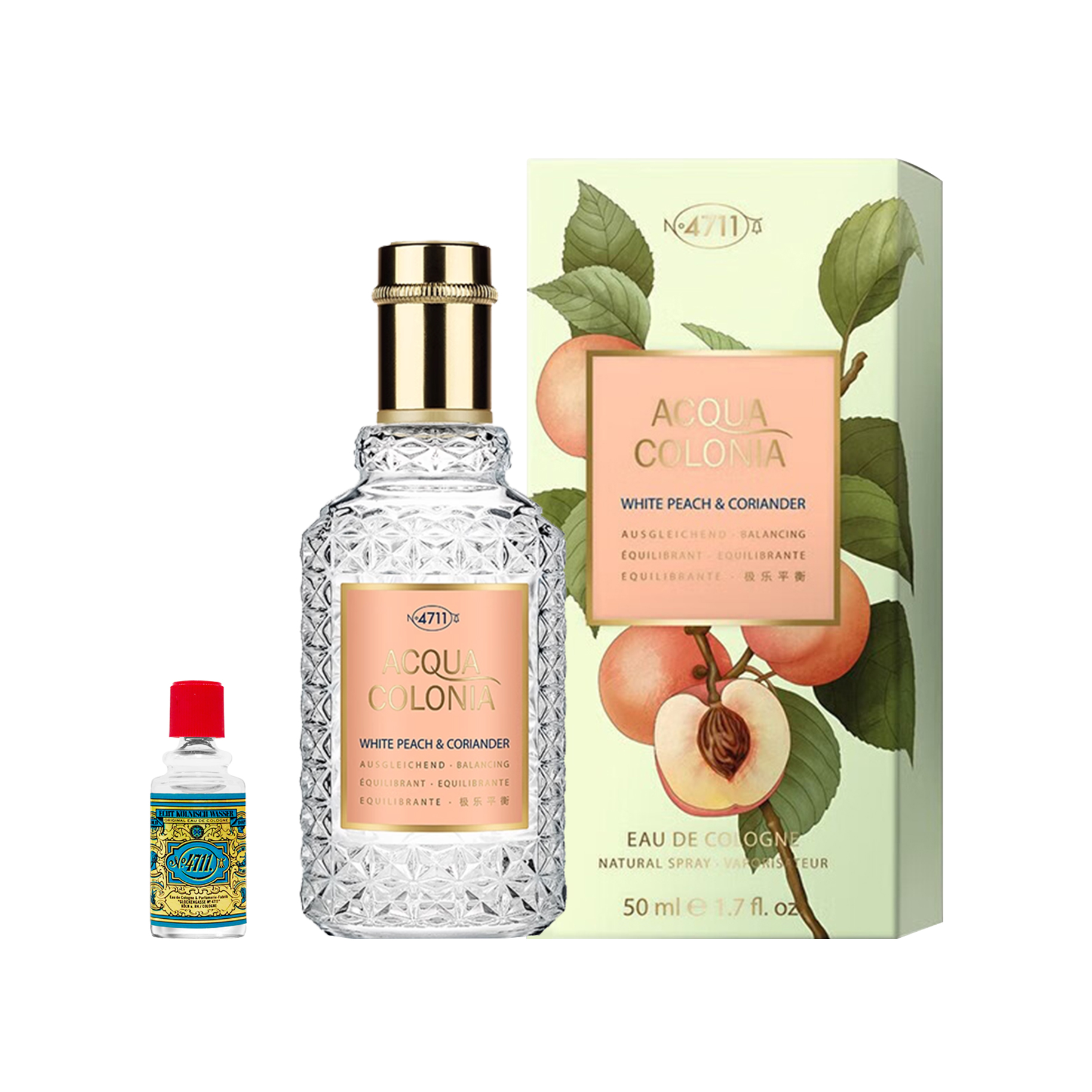 Fragrant classic eau de cologne, 50 ml, 170 ml, 3 ml