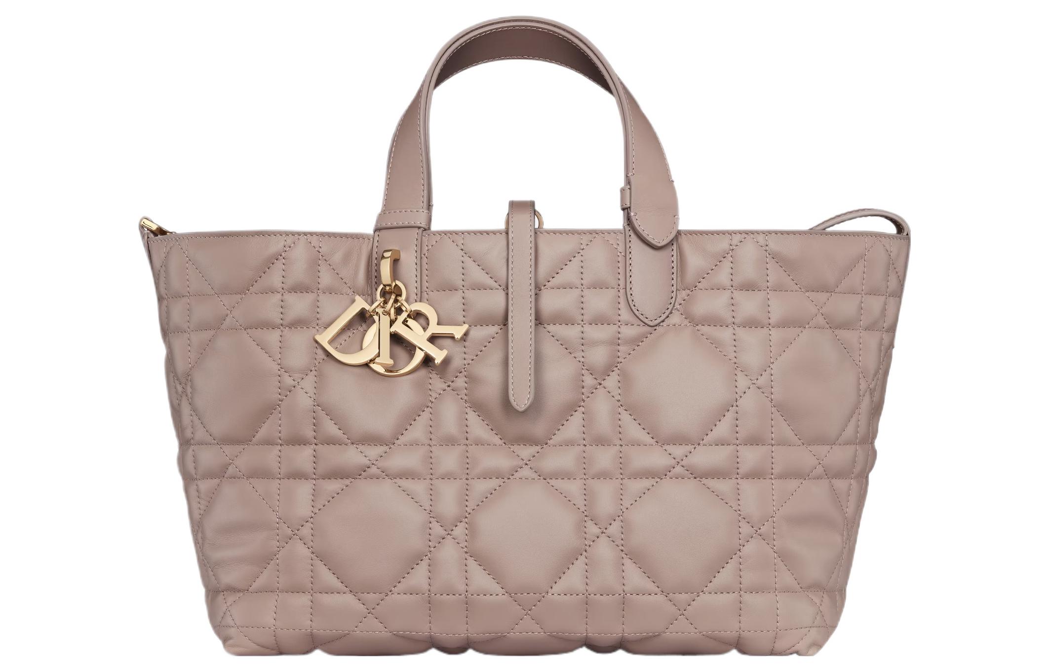 DIOR Toujours Cow Leather Native Bag, Tote Bag, Shopping Bag, Shoulder Bag, Handbag Medium Women's Warm Taupe