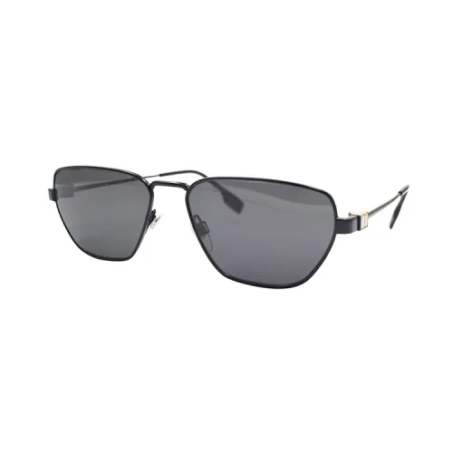 Burberry Vintage-check Geometric-frame Sunglasses